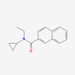 molecular formula C16H17NO B7502348 N-cyclopropyl-N-ethylnaphthalene-2-carboxamide 