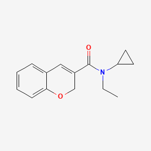 molecular formula C15H17NO2 B7502405 N-cyclopropyl-N-ethyl-2H-chromene-3-carboxamide 