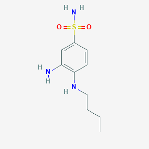 molecular formula C10H17N3O2S B075026 3-氨基-4-丁基氨基苯磺酰胺 CAS No. 1565-51-1