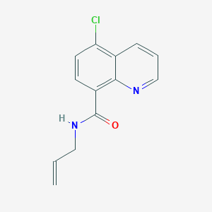 molecular formula C13H11ClN2O B7502733 5-chloro-N-prop-2-enylquinoline-8-carboxamide 