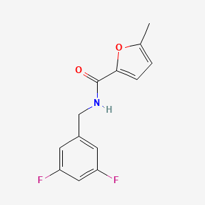 molecular formula C13H11F2NO2 B7502757 N-[(3,5-difluorophenyl)methyl]-5-methylfuran-2-carboxamide 