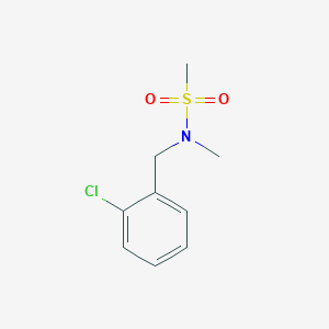 molecular formula C9H12ClNO2S B7502772 N-(2-chlorobenzyl)-N-methylmethanesulfonamide 