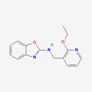 molecular formula C15H15N3O2 B7502788 N-[(2-ethoxypyridin-3-yl)methyl]-1,3-benzoxazol-2-amine 