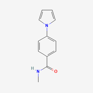 molecular formula C12H12N2O B7502870 N-methyl-4-pyrrol-1-ylbenzamide 