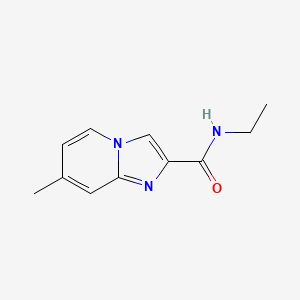 molecular formula C11H13N3O B7502888 N-ethyl-7-methylimidazo[1,2-a]pyridine-2-carboxamide 
