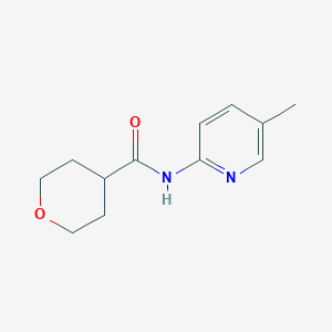 molecular formula C12H16N2O2 B7502912 N-(5-methylpyridin-2-yl)oxane-4-carboxamide 