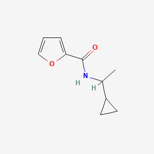 molecular formula C10H13NO2 B7502921 N-(1-cyclopropylethyl)furan-2-carboxamide 
