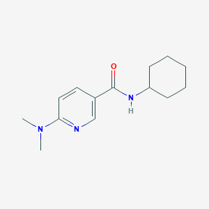 molecular formula C14H21N3O B7502958 N-cyclohexyl-6-(dimethylamino)pyridine-3-carboxamide 