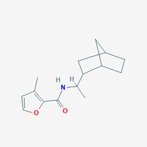 molecular formula C15H21NO2 B7502977 N-[1-(2-bicyclo[2.2.1]heptanyl)ethyl]-3-methylfuran-2-carboxamide 