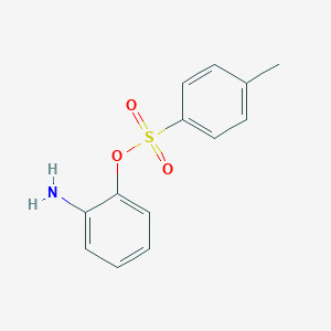 molecular formula C13H13NO3S B075030 2-Aminophenyl 4-methylbenzene-1-sulfonate CAS No. 1216-96-2
