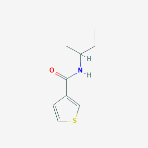 molecular formula C9H13NOS B7503027 N-butan-2-ylthiophene-3-carboxamide 