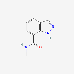 molecular formula C9H9N3O B7503049 N-methyl-1H-indazole-7-carboxamide 