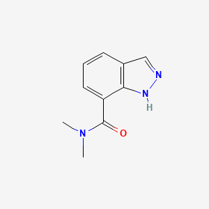 molecular formula C10H11N3O B7503121 N,N-dimethyl-1H-indazole-7-carboxamide 