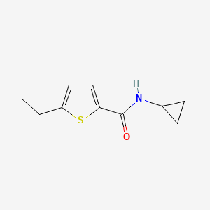 molecular formula C10H13NOS B7503159 N-cyclopropyl-5-ethylthiophene-2-carboxamide 