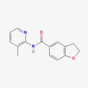 molecular formula C15H14N2O2 B7503252 N-(3-methylpyridin-2-yl)-2,3-dihydro-1-benzofuran-5-carboxamide 