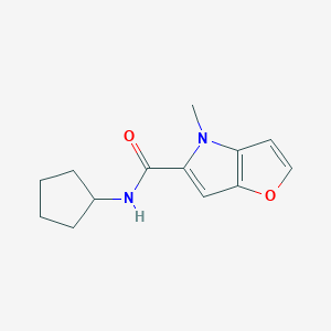 molecular formula C13H16N2O2 B7503263 N-cyclopentyl-4-methyl-4H-furo[3,2-b]pyrrole-5-carboxamide 