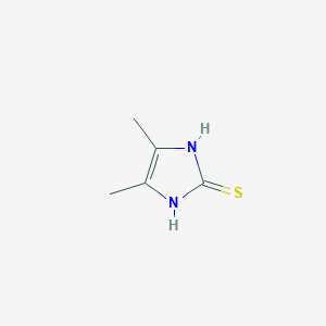 molecular formula C5H8N2S B075033 4,5-Dimethyl-1H-imidazole-2-thiol CAS No. 1192-72-9