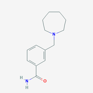 molecular formula C14H20N2O B7503343 3-(Azepan-1-ylmethyl)benzamide 