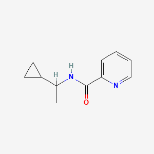 molecular formula C11H14N2O B7503448 N-(1-cyclopropylethyl)pyridine-2-carboxamide 