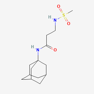molecular formula C14H24N2O3S B7503460 N-(1-adamantyl)-3-(methanesulfonamido)propanamide 