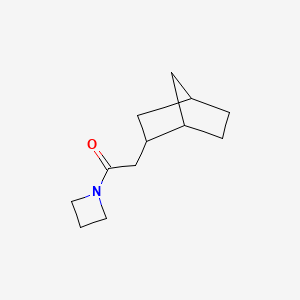 molecular formula C12H19NO B7503493 1-(Azetidin-1-yl)-2-(2-bicyclo[2.2.1]heptanyl)ethanone 