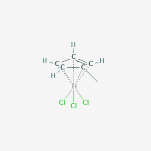 molecular formula C6H8Cl3Ti-2 B075035 eta5-Methylcyclopentadienyl titanium trichloride CAS No. 1282-31-1