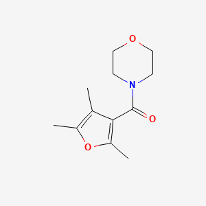 molecular formula C12H17NO3 B7503517 Morpholin-4-yl-(2,4,5-trimethylfuran-3-yl)methanone 