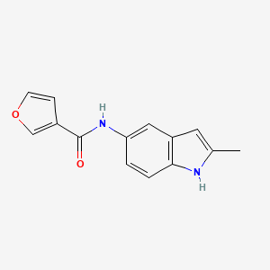 molecular formula C14H12N2O2 B7503576 N-(2-methyl-1H-indol-5-yl)furan-3-carboxamide 