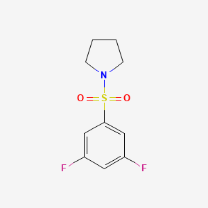 molecular formula C10H11F2NO2S B7503621 1-(3,5-Difluorophenyl)sulfonylpyrrolidine 