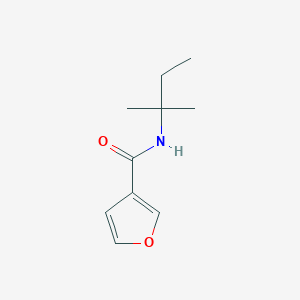 molecular formula C10H15NO2 B7503661 N-(2-methylbutan-2-yl)furan-3-carboxamide 