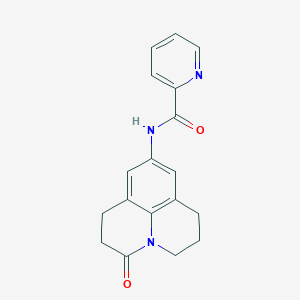 molecular formula C18H17N3O2 B7503667 N-(2-oxo-1-azatricyclo[7.3.1.05,13]trideca-5,7,9(13)-trien-7-yl)pyridine-2-carboxamide 