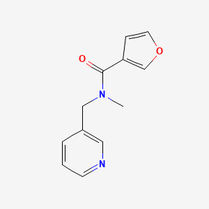 molecular formula C12H12N2O2 B7503721 N-methyl-N-(pyridin-3-ylmethyl)furan-3-carboxamide 