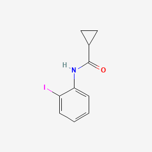 molecular formula C10H10INO B7503806 N-(2-iodophenyl)cyclopropanecarboxamide 