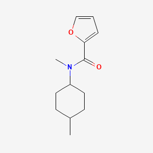 molecular formula C13H19NO2 B7503811 N-methyl-N-(4-methylcyclohexyl)furan-2-carboxamide 