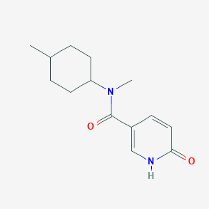 molecular formula C14H20N2O2 B7503825 N-methyl-N-(4-methylcyclohexyl)-6-oxo-1H-pyridine-3-carboxamide 