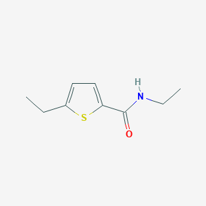 molecular formula C9H13NOS B7503889 N,5-diethylthiophene-2-carboxamide 