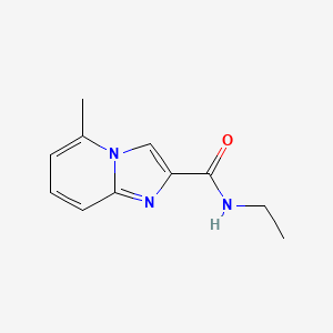 molecular formula C11H13N3O B7503903 N-ethyl-5-methylimidazo[1,2-a]pyridine-2-carboxamide 