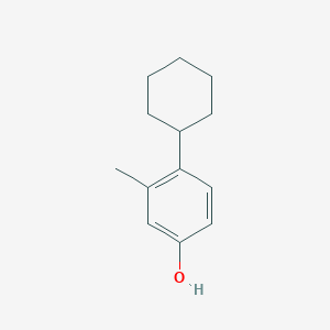 molecular formula C13H18O B075040 4-cyclohexyl-3-methylphenol CAS No. 1596-16-3