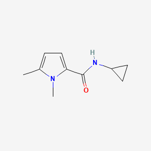 molecular formula C10H14N2O B7504009 N-cyclopropyl-1,5-dimethylpyrrole-2-carboxamide 