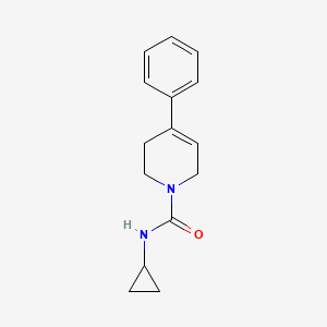 molecular formula C15H18N2O B7504126 N-cyclopropyl-4-phenyl-3,6-dihydro-2H-pyridine-1-carboxamide 
