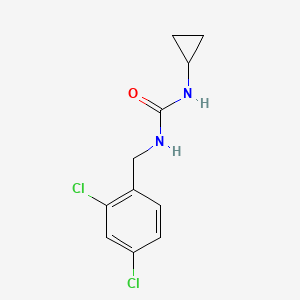 molecular formula C11H12Cl2N2O B7504136 1-Cyclopropyl-3-[(2,4-dichlorophenyl)methyl]urea 