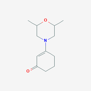 molecular formula C12H19NO2 B7504189 3-(2,6-Dimethylmorpholin-4-yl)cyclohex-2-en-1-one 