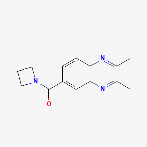 molecular formula C16H19N3O B7504407 Azetidin-1-yl-(2,3-diethylquinoxalin-6-yl)methanone 
