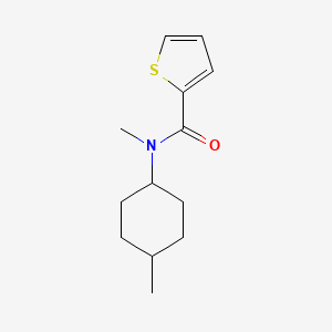 molecular formula C13H19NOS B7504447 N-methyl-N-(4-methylcyclohexyl)thiophene-2-carboxamide 