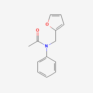 molecular formula C13H13NO2 B7504470 N-Furfuryl-N-phenylacetamide 