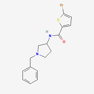 molecular formula C16H17BrN2OS B7504515 N-(1-benzylpyrrolidin-3-yl)-5-bromothiophene-2-carboxamide 