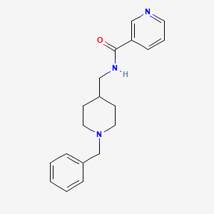 molecular formula C19H23N3O B7504535 N-[(1-benzylpiperidin-4-yl)methyl]pyridine-3-carboxamide 