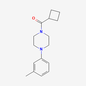 molecular formula C16H22N2O B7504575 Cyclobutyl-[4-(3-methylphenyl)piperazin-1-yl]methanone 
