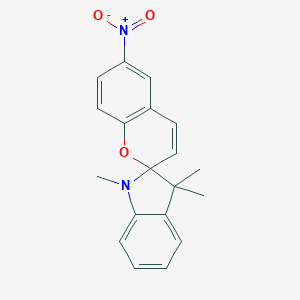 molecular formula C19H18N2O3 B075054 Spiro[2H-1-benzopyran-2,2'-[2H]indole], 1',3'-dihydro-1',3',3'-trimethyl-6-nitro- CAS No. 1498-88-0