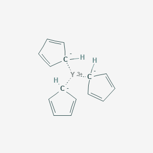 molecular formula C15H15Y 15* B075056 Tris(cyclopentadienyl)yttrium(III) CAS No. 1294-07-1